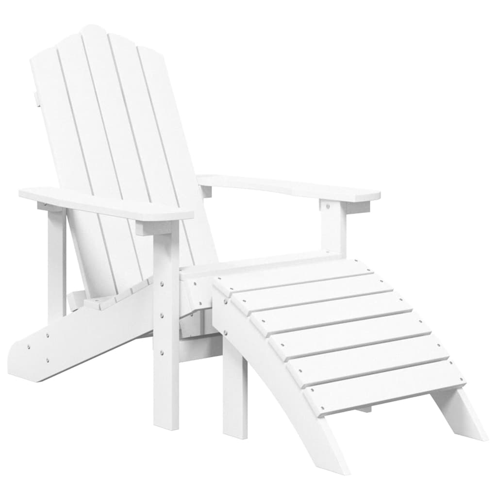 vidaXL Garden Chair | White | HDPE (High Density Polyethylene) | Standard