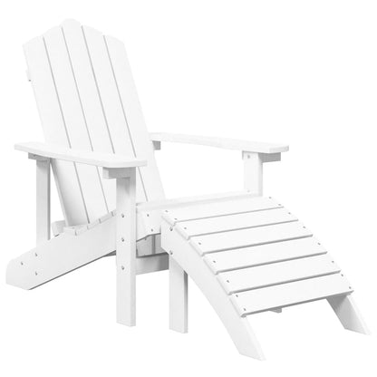 vidaXL Garden Chair | White | HDPE (High Density Polyethylene) | Standard