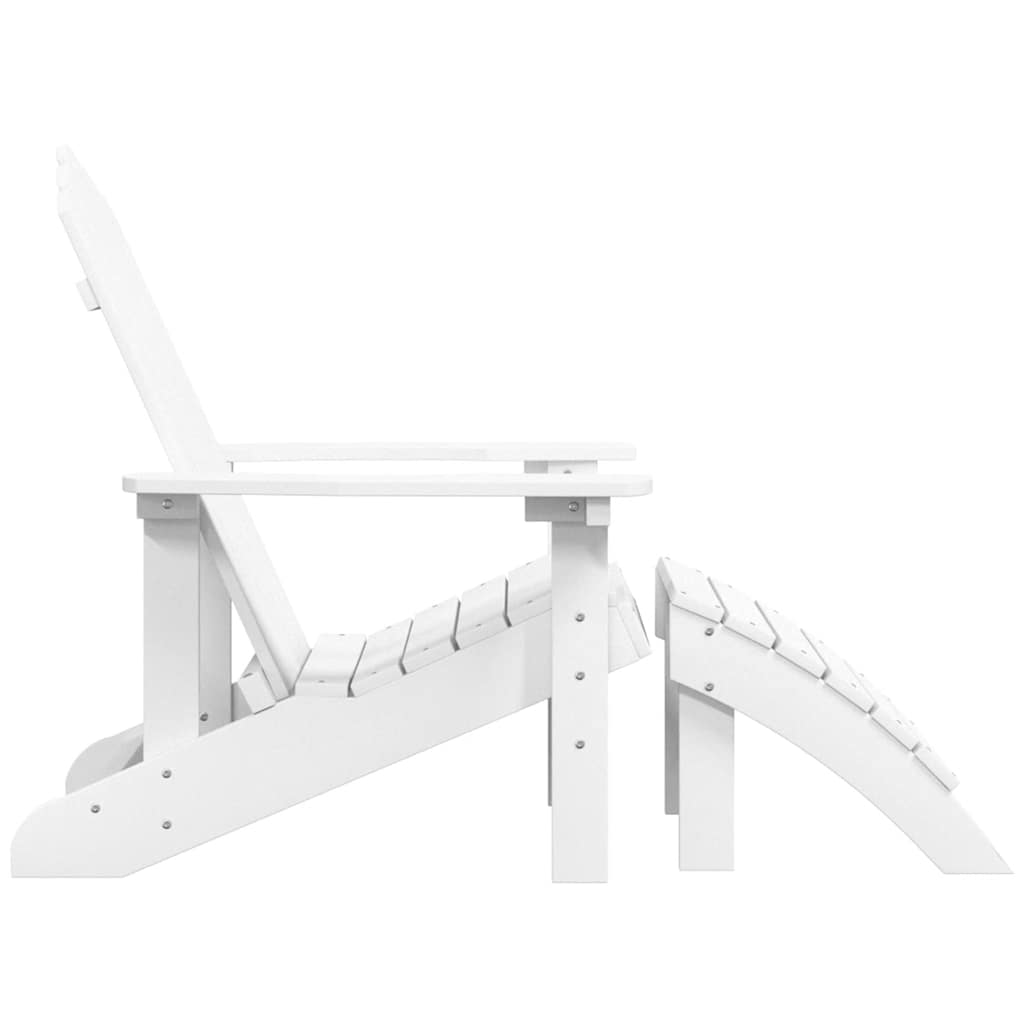 vidaXL Garden Chair | White | HDPE (High Density Polyethylene) | Standard