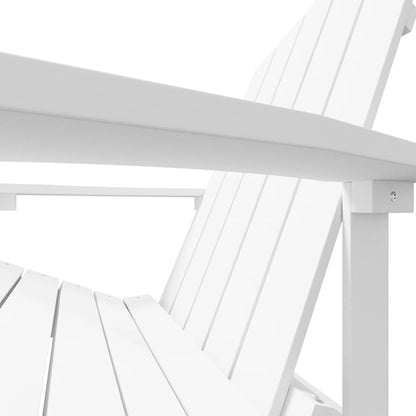vidaXL Garden Chair | White | HDPE (High Density Polyethylene) | Standard