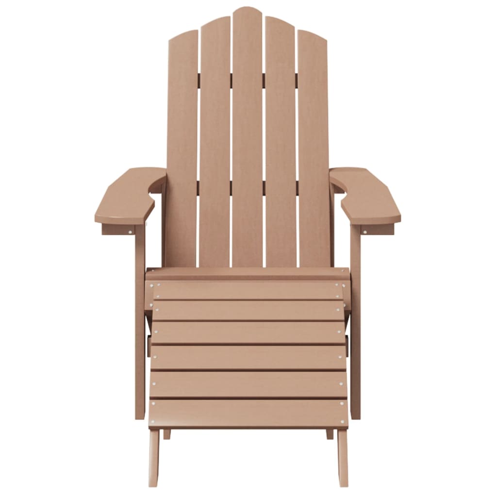 vidaXL Garden Chair | Brown | HDPE (High Density Polyethylene) | Standard