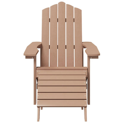 vidaXL Garden Chair | Brown | HDPE (High Density Polyethylene) | Standard