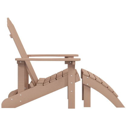 vidaXL Garden Chair | Brown | HDPE (High Density Polyethylene) | Standard