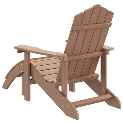 vidaXL Garden Chair | Brown | HDPE (High Density Polyethylene) | Standard