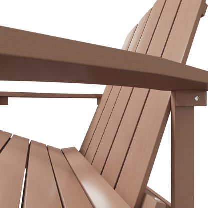 vidaXL Garden Chair | Brown | HDPE (High Density Polyethylene) | Standard
