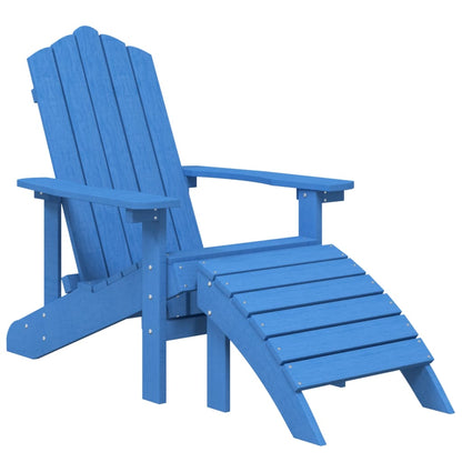 vidaXL Garden Chair | Aqua Blue | HDPE | Standard | Detachable