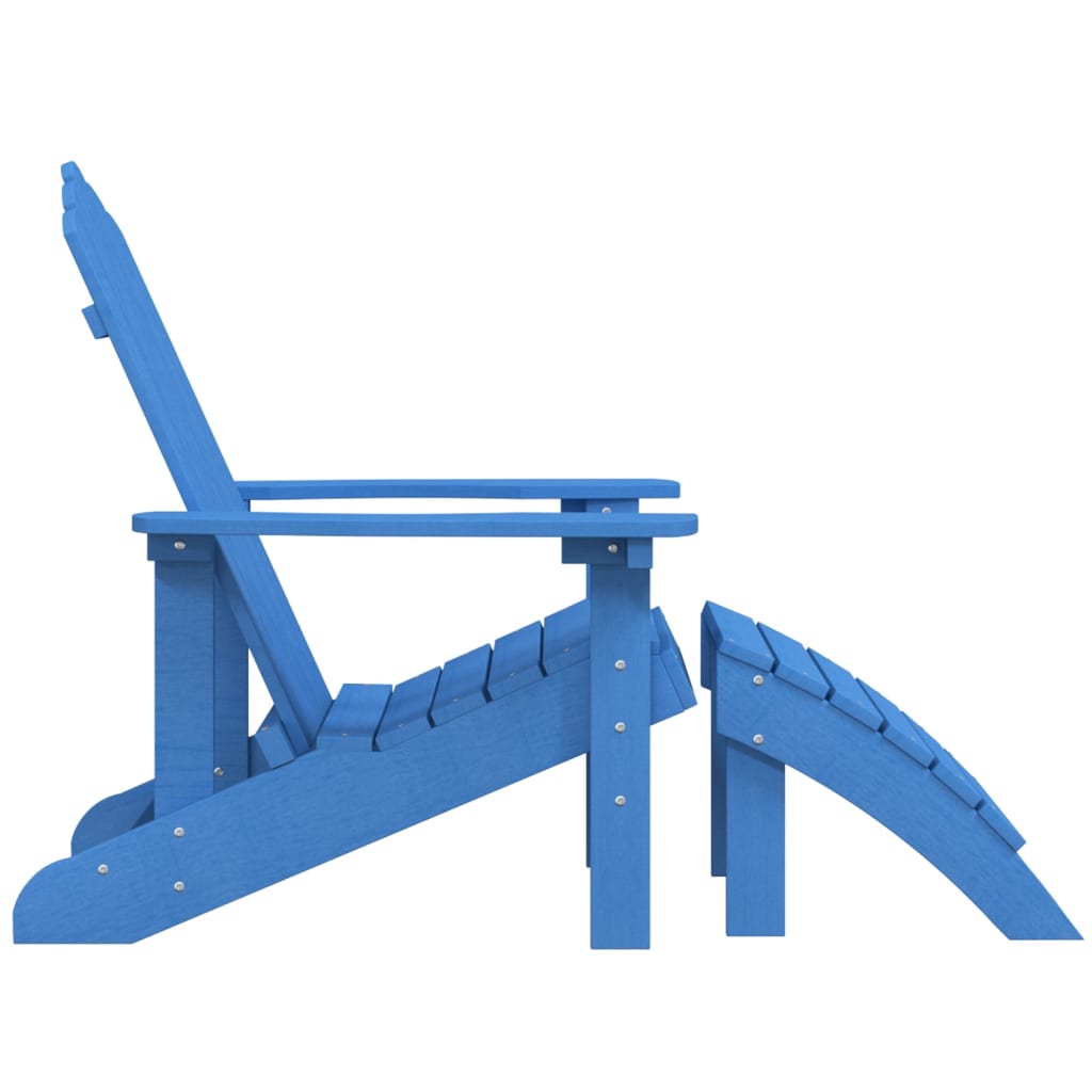 vidaXL Garden Chair | Aqua Blue | HDPE | Standard | Detachable