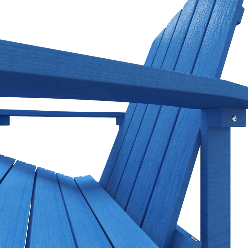 vidaXL Garden Chair | Aqua Blue | HDPE | Standard | Detachable