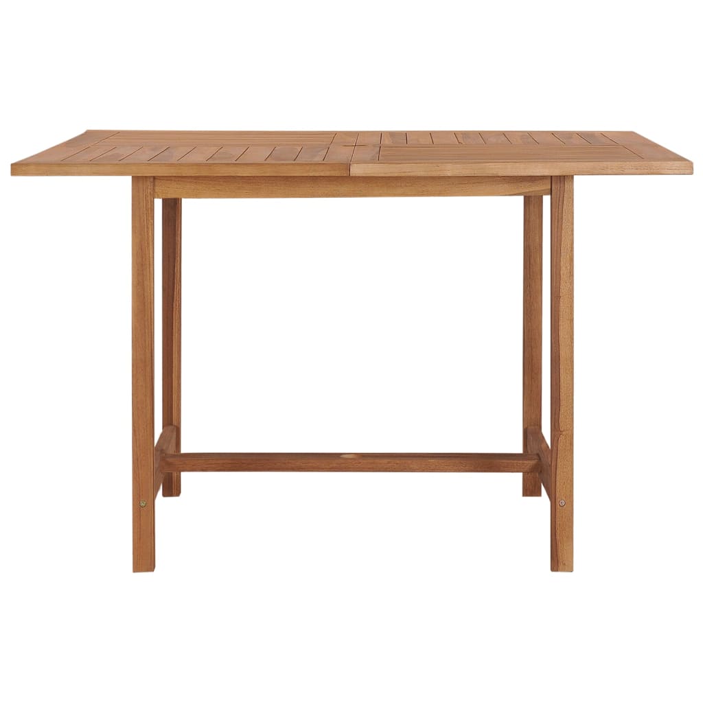 vidaXL Garden Dining Table 110x110x75 cm Solid Wood Teak