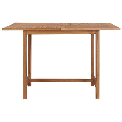 vidaXL Garden Dining Table 110x110x75 cm Solid Wood Teak