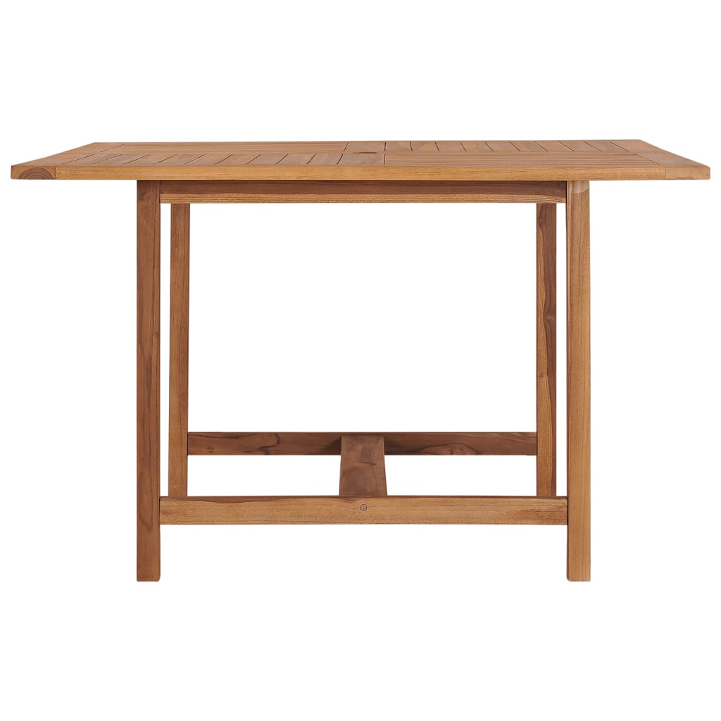 vidaXL Garden Dining Table 110x110x75 cm Solid Wood Teak