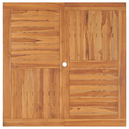 vidaXL Garden Dining Table 110x110x75 cm Solid Wood Teak