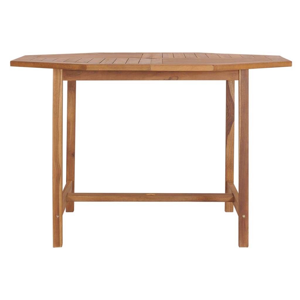 vidaXL Garden Dining Table 110x110x75 cm Solid Wood Teak