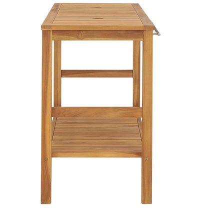 318482 vidaXL Bathroom Vanity Cabinet Solid Wood Teak 132x45x75 cm
