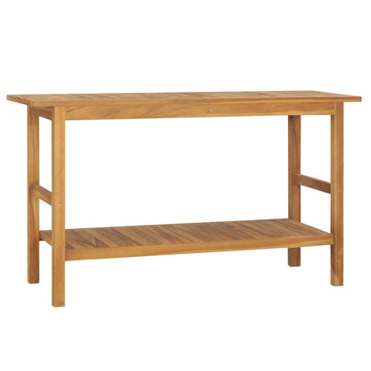 vidaXL Bathroom Vanity Cabinet Solid Wood Teak 132x45x75 cm