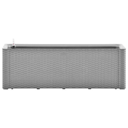 vidaXL Garden Raised Bed with Self Watering System Grey 100x43x33 cm