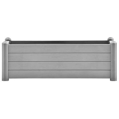 vidaXL Garden Raised Bed PP Stone Grey 100x43x35 cm