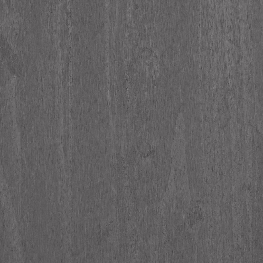 vidaXL Bedside Cabinet HAMAR Light Grey 40x35x62 cm Solid Wood Pine