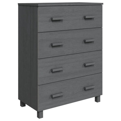 vidaXL Sideboard HAMAR Dark Grey 79x40x103.5 cm Solid Wood Pine