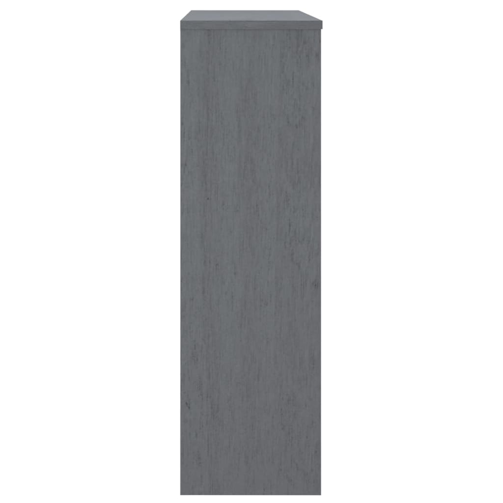 vidaXL Top for Highboard HAMAR Dark Grey 90x30x100cm Solid Wood Pine