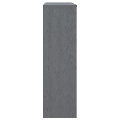 vidaXL Top for Highboard HAMAR Dark Grey 90x30x100cm Solid Wood Pine