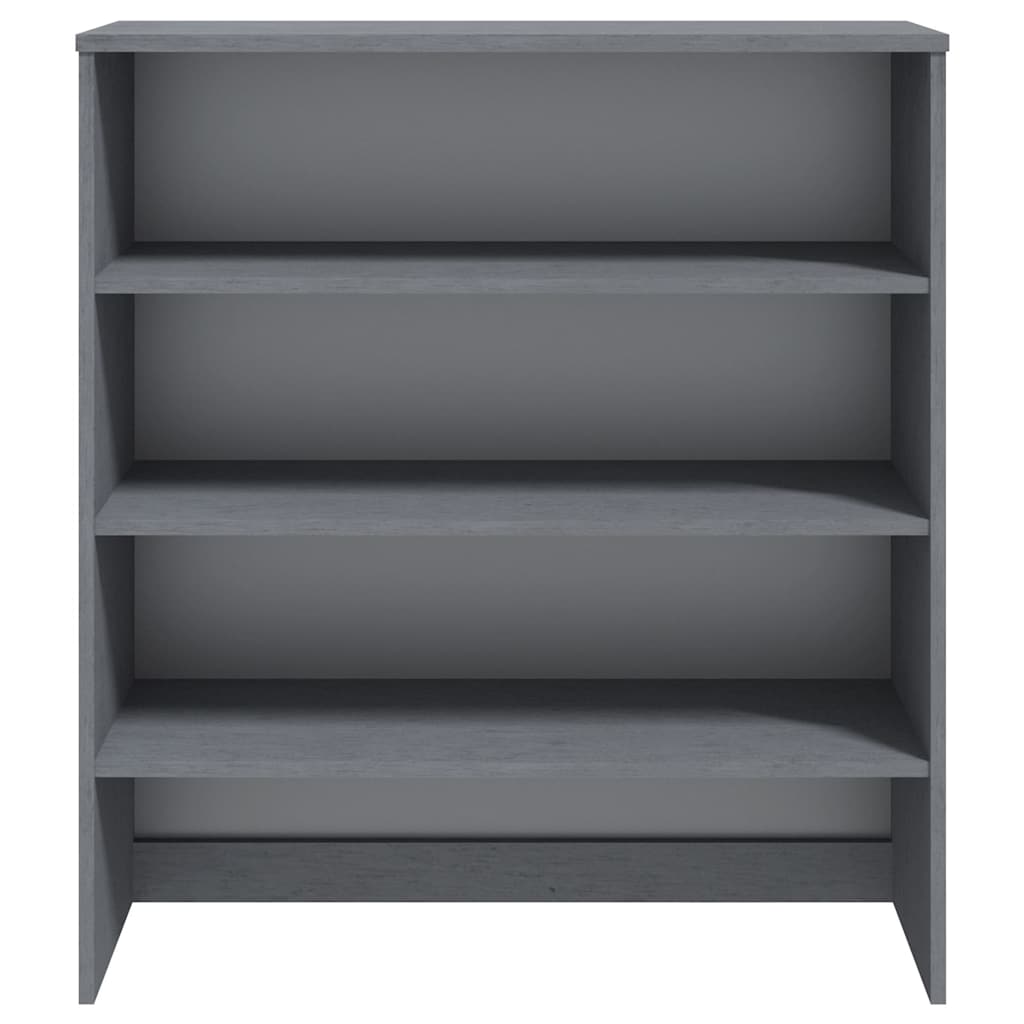 vidaXL Top for Highboard"HAMAR" Dark Grey 90x30x100cm Solid Wood Pine