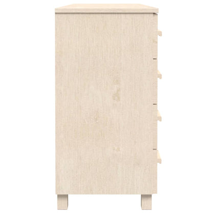 vidaXL Sideboard HAMAR Honey Brown 113x40x80 cm Solid Wood Pine