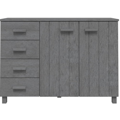 vidaXL Sideboard HAMAR Dark Grey 113x40x80 cm Solid Wood Pine