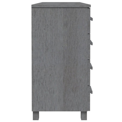 vidaXL Sideboard HAMAR Dark Grey 113x40x80 cm Solid Wood Pine