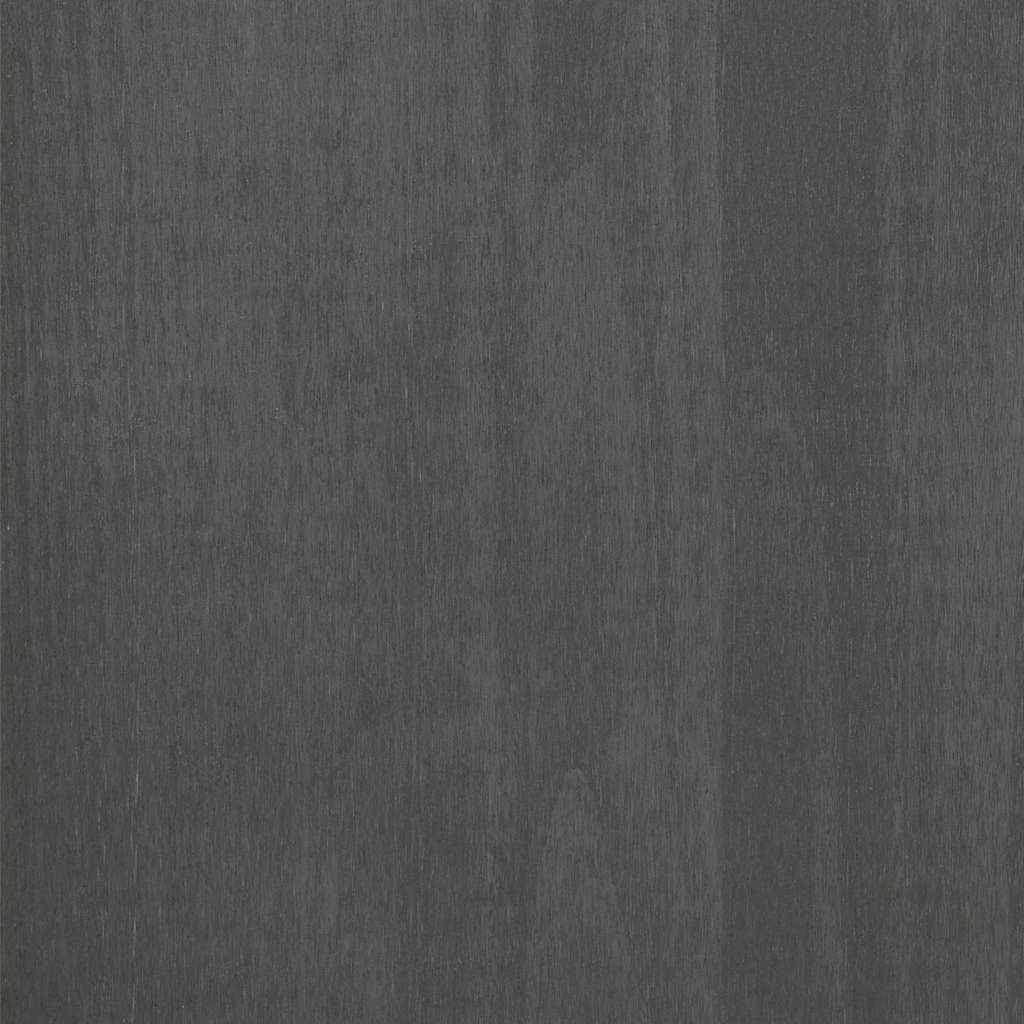vidaXL Sideboard "HAMAR" Dark Grey 113x40x80 cm Solid Wood Pine