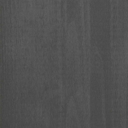 vidaXL Sideboard "HAMAR" Dark Grey 113x40x80 cm Solid Wood Pine