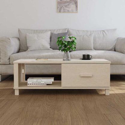 vidaXL Coffee Table "HAMAR" Honey Brown 100x55x35 cm Solid Wood Pine