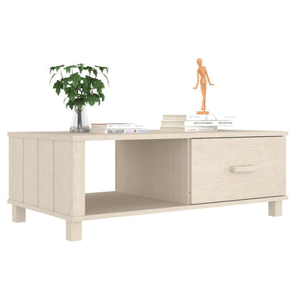 vidaXL Coffee Table "HAMAR" Honey Brown 100x55x35 cm Solid Wood Pine