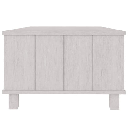vidaXL Coffee Table HAMAR White 100x55x35 cm Solid Wood Pine