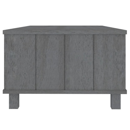 vidaXL Coffee Table HAMAR Dark Grey 100x55x35 cm Solid Wood Pine