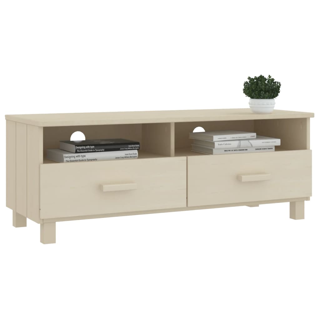 vidaXL TV Cabinet HAMAR Honey Brown 106x40x40 cm Solid Wood Pine