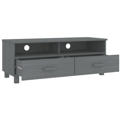 vidaXL TV Cabinet HAMAR Dark Grey 106x40x40 cm Solid Wood Pine