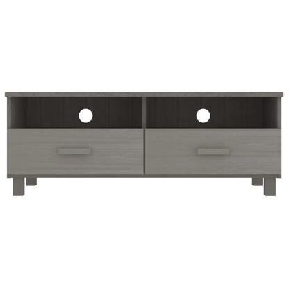 vidaXL TV Cabinet HAMAR Light Grey 106x40x40 cm Solid Wood Pine