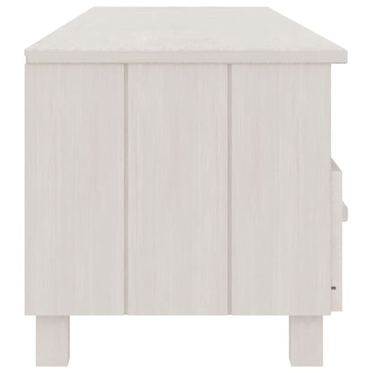 vidaXL TV Cabinet HAMAR White 158x40x40 cm Solid Wood Pine