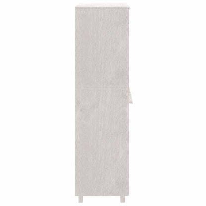 vidaXL Wardrobe "HAMAR" White 89x50x180 cm Solid Wood Pine