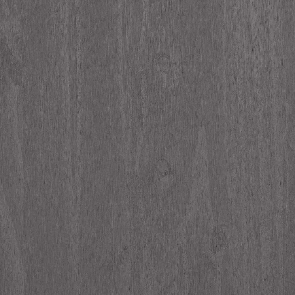 vidaXL Wardrobe "HAMAR" Light Grey 89x50x180 cm Solid Wood Pine