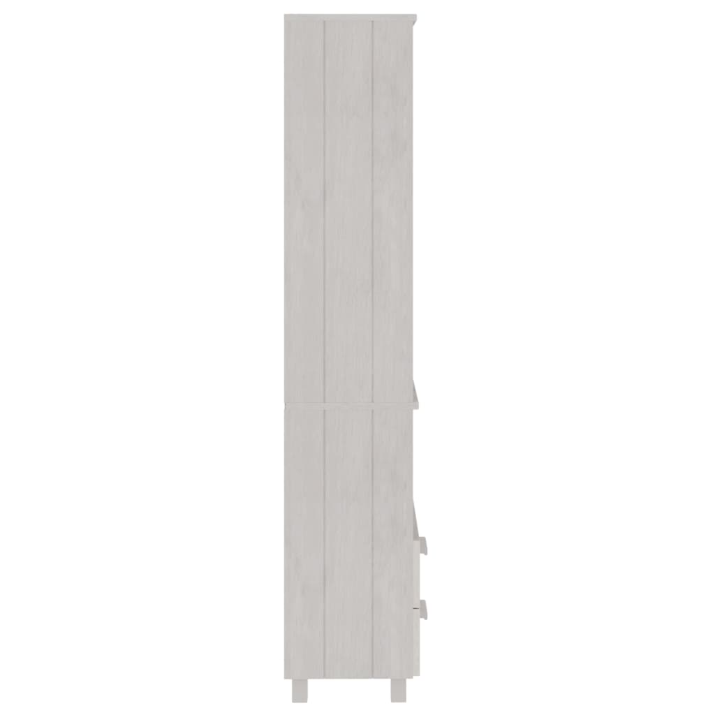 vidaXL Highboard HAMAR White 60x35x180 cm Solid Wood Pine