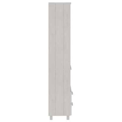 vidaXL Highboard HAMAR White 60x35x180 cm Solid Wood Pine
