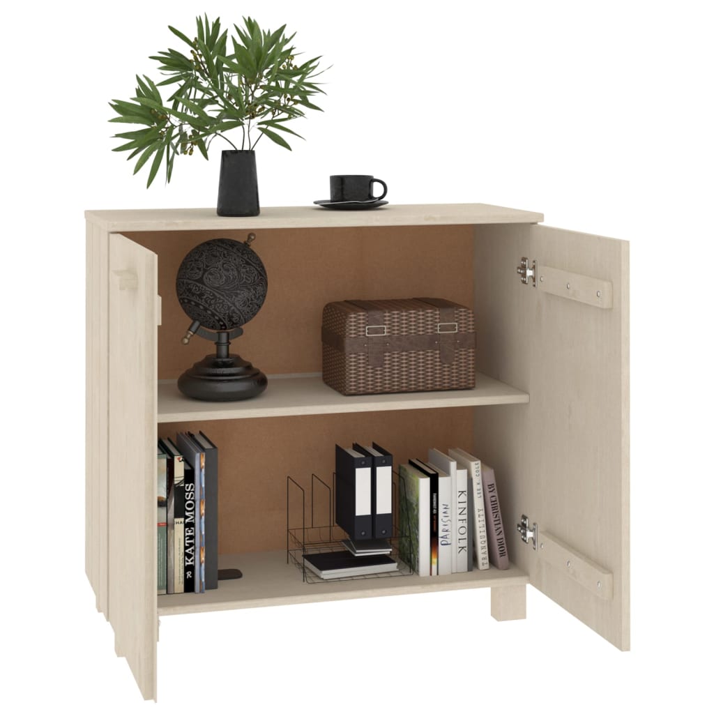 vidaXL Sideboard | Honey Brown | Solid pinewood, MDF | Medium | Sideboard