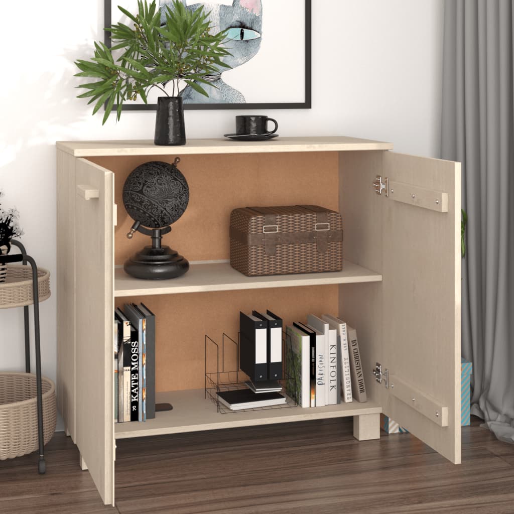 vidaXL Sideboard | Honey Brown | Solid pinewood, MDF | Medium | Sideboard