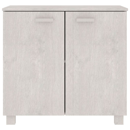 vidaXL Sideboard "HAMAR" White 85x35x80 cm Solid Wood Pine