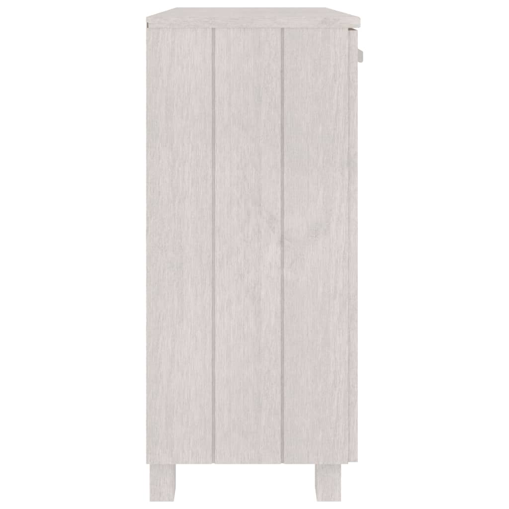 vidaXL Sideboard HAMAR White 85x35x80 cm Solid Wood Pine