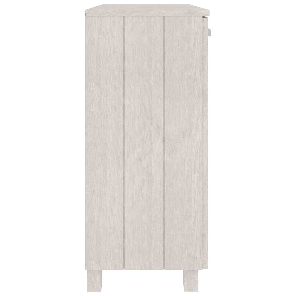 vidaXL Sideboard "HAMAR" White 85x35x80 cm Solid Wood Pine