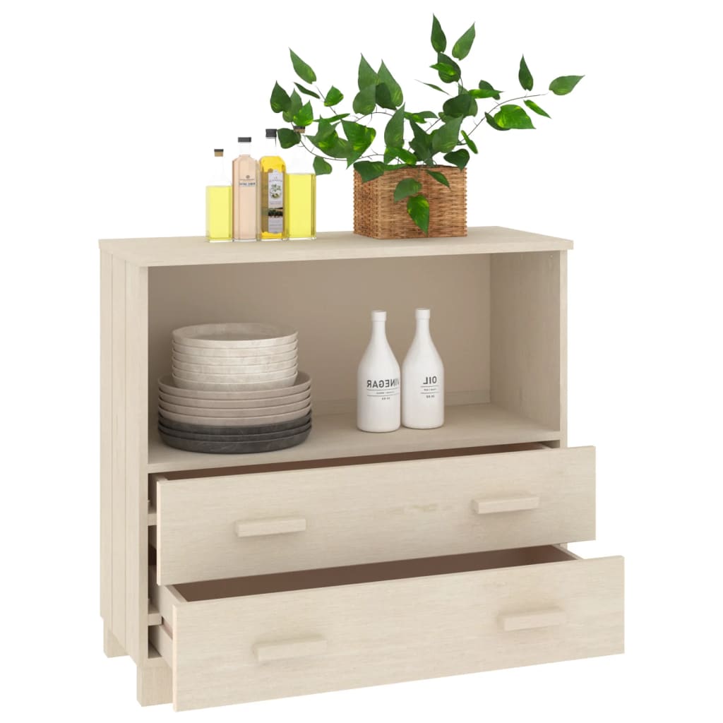 vidaXL Sideboard HAMAR Honey Brown 85x35x80 cm Solid Wood Pine