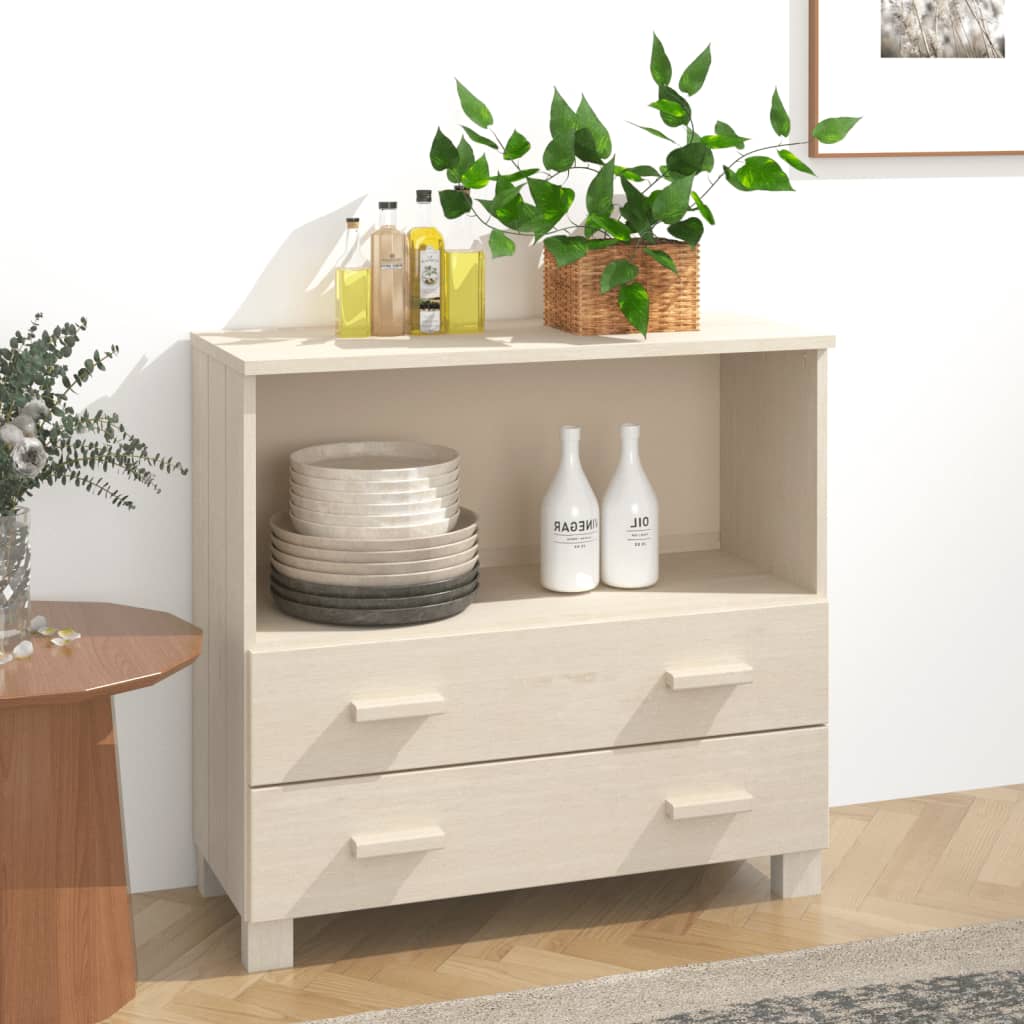 vidaXL Sideboard HAMAR Honey Brown 85x35x80 cm Solid Wood Pine
